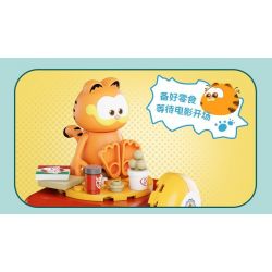 PANTASY 86812 CHIẾC MÁY THÚ VỊ CỦA GIA ĐÌNH GARFIELD PHA CÀ PHÊ HOÀI CỔ bộ đồ chơi xếp lắp ráp ghép mô hình Movie & Game GARFIELD FAMILY Phim Và Trò Chơi 300 khối