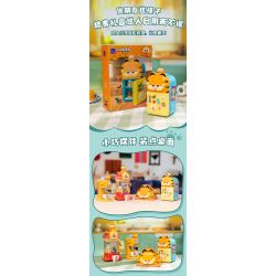 PANTASY 86812 CHIẾC MÁY THÚ VỊ CỦA GIA ĐÌNH GARFIELD PHA CÀ PHÊ HOÀI CỔ bộ đồ chơi xếp lắp ráp ghép mô hình Movie & Game GARFIELD FAMILY Phim Và Trò Chơi 300 khối