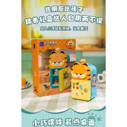PANTASY 86812 CHIẾC MÁY THÚ VỊ CỦA GIA ĐÌNH GARFIELD PHA CÀ PHÊ HOÀI CỔ bộ đồ chơi xếp lắp ráp ghép mô hình Movie & Game GARFIELD FAMILY Phim Và Trò Chơi 300 khối
