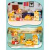 PANTASY 86812 CHIẾC MÁY THÚ VỊ CỦA GIA ĐÌNH GARFIELD PHA CÀ PHÊ HOÀI CỔ bộ đồ chơi xếp lắp ráp ghép mô hình Movie & Game GARFIELD FAMILY Phim Và Trò Chơi 300 khối