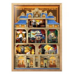 WEKKI 506303 BẢO TÀNG NGHỆ THUẬT ĐÊM HỘI HỌA ÁNH SÁNG TẠO CỦA CÁC BẬC THẦY bộ đồ chơi xếp lắp ráp ghép mô hình Arts & Crafts ARTIST'S NIGHT