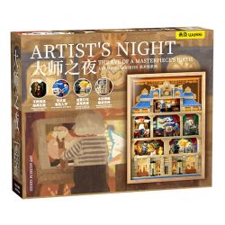 WEKKI 506303 BẢO TÀNG NGHỆ THUẬT ĐÊM HỘI HỌA ÁNH SÁNG TẠO CỦA CÁC BẬC THẦY bộ đồ chơi xếp lắp ráp ghép mô hình Arts & Crafts ARTIST'S NIGHT