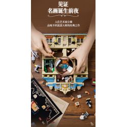 WEKKI 506303 BẢO TÀNG NGHỆ THUẬT ĐÊM HỘI HỌA ÁNH SÁNG TẠO CỦA CÁC BẬC THẦY bộ đồ chơi xếp lắp ráp ghép mô hình Arts & Crafts ARTIST'S NIGHT