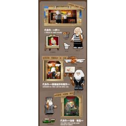 WEKKI 506303 BẢO TÀNG NGHỆ THUẬT ĐÊM HỘI HỌA ÁNH SÁNG TẠO CỦA CÁC BẬC THẦY bộ đồ chơi xếp lắp ráp ghép mô hình Arts & Crafts ARTIST'S NIGHT