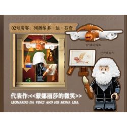 WEKKI 506303 BẢO TÀNG NGHỆ THUẬT ĐÊM HỘI HỌA ÁNH SÁNG TẠO CỦA CÁC BẬC THẦY bộ đồ chơi xếp lắp ráp ghép mô hình Arts & Crafts ARTIST'S NIGHT