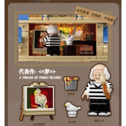 WEKKI 506303 BẢO TÀNG NGHỆ THUẬT ĐÊM HỘI HỌA ÁNH SÁNG TẠO CỦA CÁC BẬC THẦY bộ đồ chơi xếp lắp ráp ghép mô hình Arts & Crafts ARTIST'S NIGHT