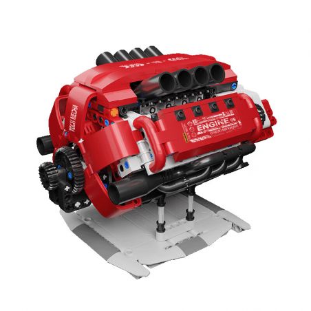 ONEBOT MITU MI OBFDJ18AIQI 18AIQI MẪU ĐỘNG CƠ V8 bộ đồ chơi xếp lắp ráp ghép mô hình Technic Kỹ Thuật Công Nghệ Cao Mô Hình Phương Tiện