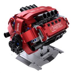 ONEBOT MITU MI OBFDJ18AIQI 18AIQI MẪU ĐỘNG CƠ V8 bộ đồ chơi xếp lắp ráp ghép mô hình Technic Kỹ Thuật Công Nghệ Cao Mô Hình Phương Tiện