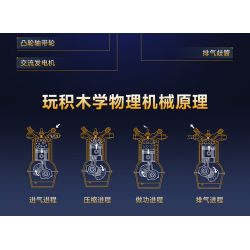 ONEBOT MITU MI OBFDJ18AIQI 18AIQI MẪU ĐỘNG CƠ V8 bộ đồ chơi xếp lắp ráp ghép mô hình Technic Kỹ Thuật Công Nghệ Cao Mô Hình Phương Tiện