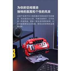 ONEBOT MITU MI OBFDJ18AIQI 18AIQI MẪU ĐỘNG CƠ V8 bộ đồ chơi xếp lắp ráp ghép mô hình Technic Kỹ Thuật Công Nghệ Cao Mô Hình Phương Tiện