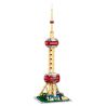 LE YI 67008 NGỌC TRAI PHƯƠNG ĐÔNG THƯỢNG HẢI bộ đồ chơi xếp lắp ráp ghép mô hình Architecture THE ORIENTAL PEARL TOWER Công Trình Kiến Trúc 562 khối