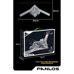 PanlosBrick 639026 Panlos Brick 639026 MÁY BAY NÉM BOM CHIẾN LƯỢC TẦM XA H-20 bộ đồ chơi xếp lắp ráp ghép mô hình Military Army Quân Sự Bộ Đội 1381 khối