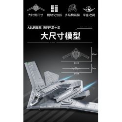 PanlosBrick 639026 Panlos Brick 639026 MÁY BAY NÉM BOM CHIẾN LƯỢC TẦM XA H-20 bộ đồ chơi xếp lắp ráp ghép mô hình Military Army Quân Sự Bộ Đội 1381 khối