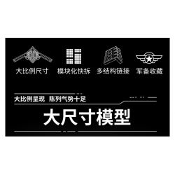 PanlosBrick 639026 Panlos Brick 639026 MÁY BAY NÉM BOM CHIẾN LƯỢC TẦM XA H-20 bộ đồ chơi xếp lắp ráp ghép mô hình Military Army Quân Sự Bộ Đội 1381 khối