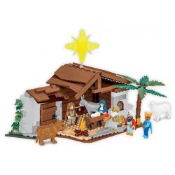 COBI 20006 CHÚA GIÊSU KITÔ ĐƯỢC SINH RA tỷ lệ 1:35 bộ đồ chơi xếp lắp ráp ghép mô hình Creator NATIVITY SCENE Sáng Tạo 370 khối