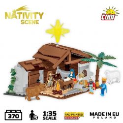 COBI 20006 CHÚA GIÊSU KITÔ ĐƯỢC SINH RA tỷ lệ 1:35 bộ đồ chơi xếp lắp ráp ghép mô hình Creator NATIVITY SCENE Sáng Tạo 370 khối