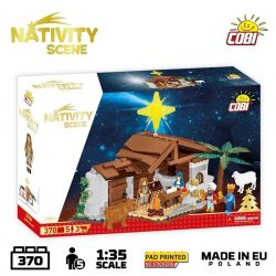 COBI 20006 CHÚA GIÊSU KITÔ ĐƯỢC SINH RA tỷ lệ 1:35 bộ đồ chơi xếp lắp ráp ghép mô hình Creator NATIVITY SCENE Sáng Tạo 370 khối