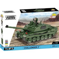 COBI 2627 XE TĂNG CHIẾN ĐẤU CHỦ LỰC CHALLENGER 2 tỷ lệ 1:35 bộ đồ chơi xếp lắp ráp ghép mô hình Military Army Quân Sự Bộ Đội 954 khối
