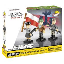 COBI 2057 CUỘC NỔI DẬY Ở THỦ ĐÔ bộ đồ chơi xếp lắp ráp ghép mô hình Military Army WARSAW UPRISING 1944 Quân Sự Bộ Đội 35 khối