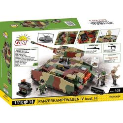 COBI 2591 THIẾT GIÁP IV tỷ lệ 1:28 bộ đồ chơi xếp lắp ráp ghép mô hình Military Army PANZERKAMPFWAGEN IV AUSF. H - LIMITED EDITION Quân Sự Bộ Đội 1310 khối