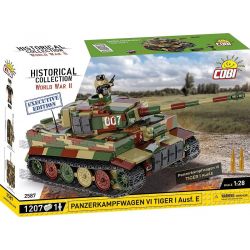 COBI 2587 XE TĂNG TIGER tỷ lệ 1:28 bộ đồ chơi xếp lắp ráp ghép mô hình Military Army PANZERKAMPFWAGEN VI TIGER AUSF. - EXECUTIVE EDITION Quân Sự Bộ Đội 1207 khối