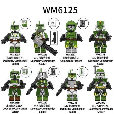 WM 6125 2235 2236 2237 2238 2239 2240 2241 2242 NHÂN VẬT NHỎ CỦA STAR WARS 8 LOẠI bộ đồ chơi xếp lắp ráp ghép mô hình Chiến Tranh Giữa Các Vì Sao