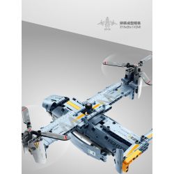 IM.MASTER QIHUI 6830 THẠC SĨ MÁY MÓC VẬN TẢI OSPREY bộ đồ chơi xếp lắp ráp ghép mô hình Technic Kỹ Thuật Công Nghệ Cao Mô Hình Phương Tiện 415 khối