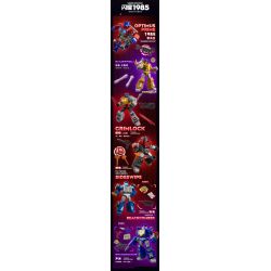 BLOKEES 71122 TRANSFORMERS SHINING EDITION 2 1985 BLIND BOX bộ đồ chơi xếp lắp ráp ghép mô hình Movie & Game Phim Và Trò Chơi