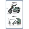 DOUBLE HEIGHT 60527 HONDA CUB bộ đồ chơi xếp lắp ráp ghép mô hình Technic Kỹ Thuật Công Nghệ Cao Mô Hình Phương Tiện 628 khối