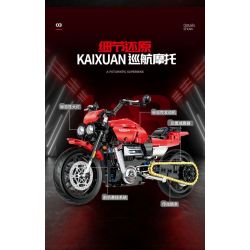 DOUBLE HEIGHT 60527 HONDA CUB bộ đồ chơi xếp lắp ráp ghép mô hình Technic Kỹ Thuật Công Nghệ Cao Mô Hình Phương Tiện 628 khối