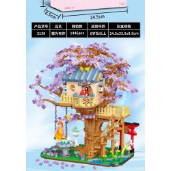 MINGDI LEIBAO K3029 3029 NGÔI TRƯỜNG ĐẸP NHẤT ĐẠI HỌC THANH HOA bộ đồ chơi xếp lắp ráp ghép mô hình Creator FAMOUS SCHOOLS Sáng Tạo 1642 khối