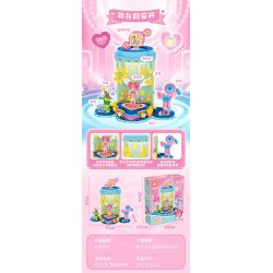 JAKI HK114 HỘP NHẠC YÊU TINH RUOLAI NANCI NIỀM VUI THUẦN KHIẾT bộ đồ chơi xếp lắp ráp ghép mô hình NANCI CHERRY MINI MUSIC BOX