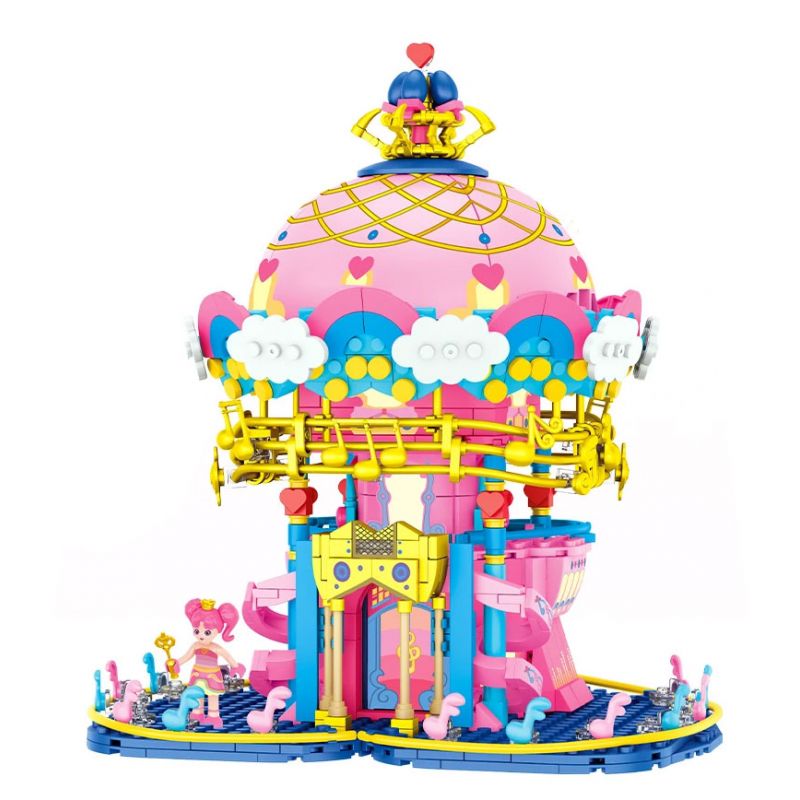 F5 A0008 0008 DINOSAUR MECHA JUNGLE BARRIER BIẾN THÀNH TRICERATOPS bộ đồ chơi xếp lắp ráp ghép mô hình