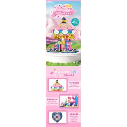 WEILE CREATION 2136 SAKURA Ở ĐÓ VÌ BẠN bộ đồ chơi xếp lắp ráp ghép mô hình Creator CHERRY BLOSSOMS TREE HOUSE Sáng Tạo 1446 khối