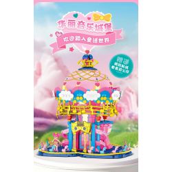 WEILE CREATION 2137 TẤT CẢ CÁC LOẠI HOA ANH ĐÀO bộ đồ chơi xếp lắp ráp ghép mô hình Creator CHERRY BLOSSOMS TREE HOUSE Sáng Tạo 1458 khối