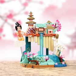 JIESTAR 58256 GIAN HÀNG KEBAB bộ đồ chơi xếp lắp ráp ghép mô hình KEBABS STALL 98 khối