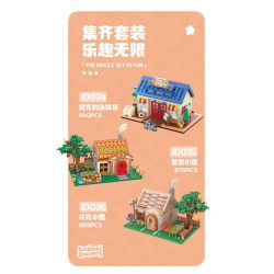 CACO S025 HỘP MÙ CHẬU CÂY THỨ TƯ CỦA SNOOPY bộ đồ chơi xếp lắp ráp ghép mô hình Movie & Game Phim Và Trò Chơi 1210 khối