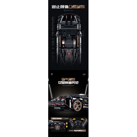 SMALL ANGLE JD064 XE THỂ THAO XANH bộ đồ chơi xếp lắp ráp ghép mô hình Racers Đua Tốc Độ 332 khối