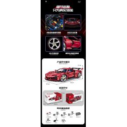 FEMIBOX S44028 44028 GIA ĐÌNH GARFIELD XE LÁI AUDI bộ đồ chơi xếp lắp ráp ghép mô hình Movie & Game GARFIELD FAMILY Phim Và Trò Chơi 217 khối