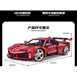 FEMIBOX S44028 44028 GIA ĐÌNH GARFIELD XE LÁI AUDI bộ đồ chơi xếp lắp ráp ghép mô hình Movie & Game GARFIELD FAMILY Phim Và Trò Chơi 217 khối