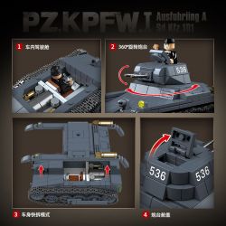 LE YI 88091 SÚNG TRƯỜNG AK47 SKY bộ đồ chơi xếp lắp ráp ghép mô hình Military Army Quân Sự Bộ Đội 401 khối