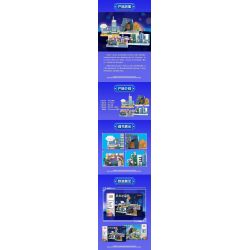 MINGDI LEIBAO K0664 0664 BẦU TRỜI TRONG MƠ MÁY BAY MÀU ĐỎ bộ đồ chơi xếp lắp ráp ghép mô hình City Thành Phố 300 khối