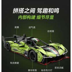 CADA DOUBLEE C63009 63009 XE THỂ THAO MA QUÁI tỷ lệ 1:10 bộ đồ chơi xếp lắp ráp ghép mô hình Technic Kỹ Thuật Công Nghệ Cao Mô Hình Phương Tiện 1817 khối