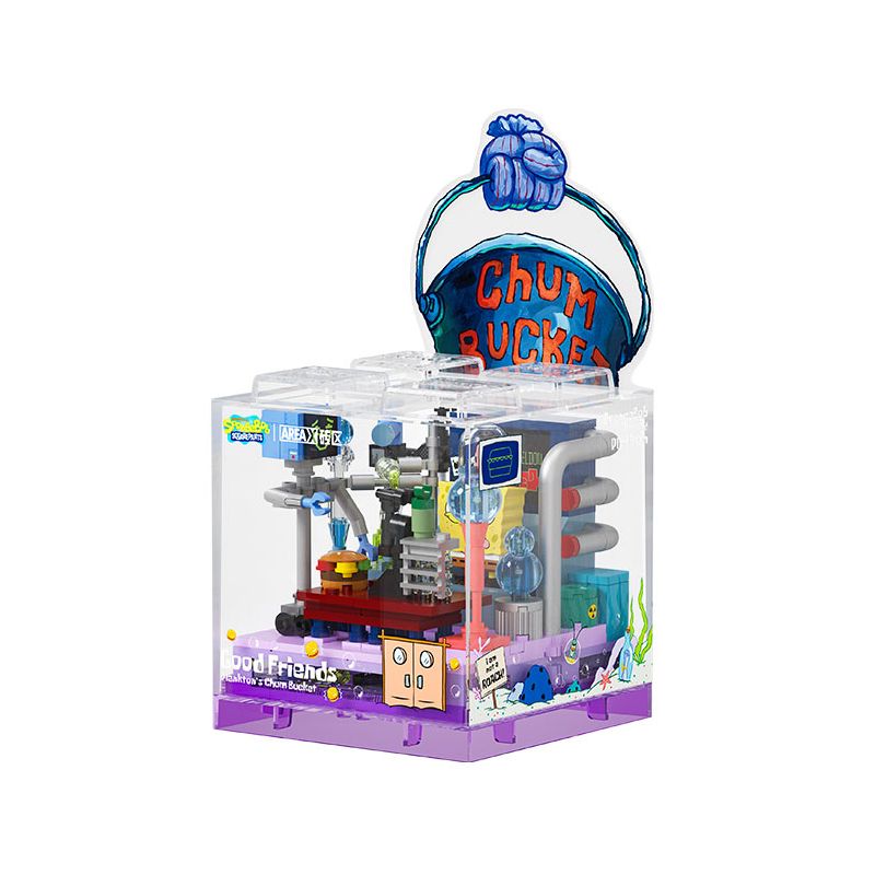 AREA-X AB0050 0050 NHỮNG NGƯỜI BẠN THÂN NHẤT CỦA SPONGEBOB BOX2.0 CHÚA TỂ BIỂN CẢ bộ đồ chơi xếp lắp ráp ghép mô hình Movie & Game GOOD FRIENDS Phim Và Trò Chơi