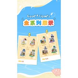 AREA-X AB0051 0051 SPONGEBOB FRIENDS BOX2.0 NHÀ HÀNG DỨA bộ đồ chơi xếp lắp ráp ghép mô hình Movie & Game GOOD FRIENDS Phim Và Trò Chơi