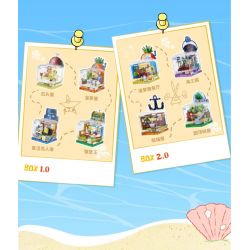 AREA-X AB0051 0051 SPONGEBOB FRIENDS BOX2.0 NHÀ HÀNG DỨA bộ đồ chơi xếp lắp ráp ghép mô hình Movie & Game GOOD FRIENDS Phim Và Trò Chơi