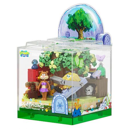 AREA-X AB0053 0053 SPONGEBOB FRIENDS BOX2.0 NGÔI NHÀ MÁI VÒM TRÊN CÂY bộ đồ chơi xếp lắp ráp ghép mô hình Movie & Game GOOD FRIENDS Phim Và Trò Chơi