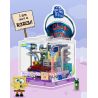 AREA-X AB0053 0053 SPONGEBOB FRIENDS BOX2.0 NGÔI NHÀ MÁI VÒM TRÊN CÂY bộ đồ chơi xếp lắp ráp ghép mô hình Movie & Game GOOD FRIENDS Phim Và Trò Chơi