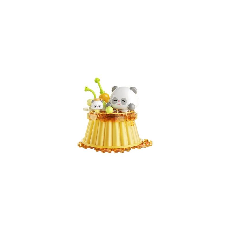 JAKI MK019 NHẬT KÝ ẨM THỰC PUDDING NGỌT NGÀO PANDA bộ đồ chơi xếp lắp ráp ghép mô hình SWEET PUDDING