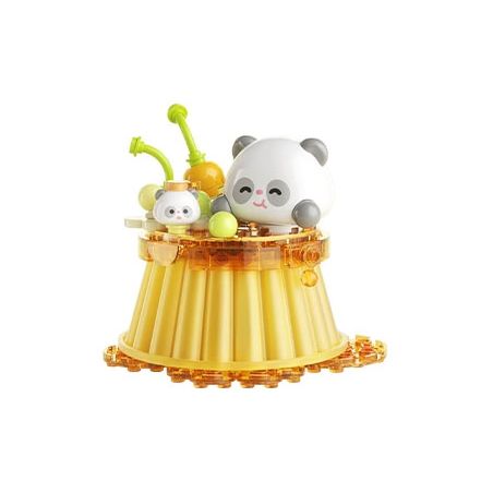 JAKI MK019 NHẬT KÝ ẨM THỰC PUDDING NGỌT NGÀO PANDA bộ đồ chơi xếp lắp ráp ghép mô hình SWEET PUDDING